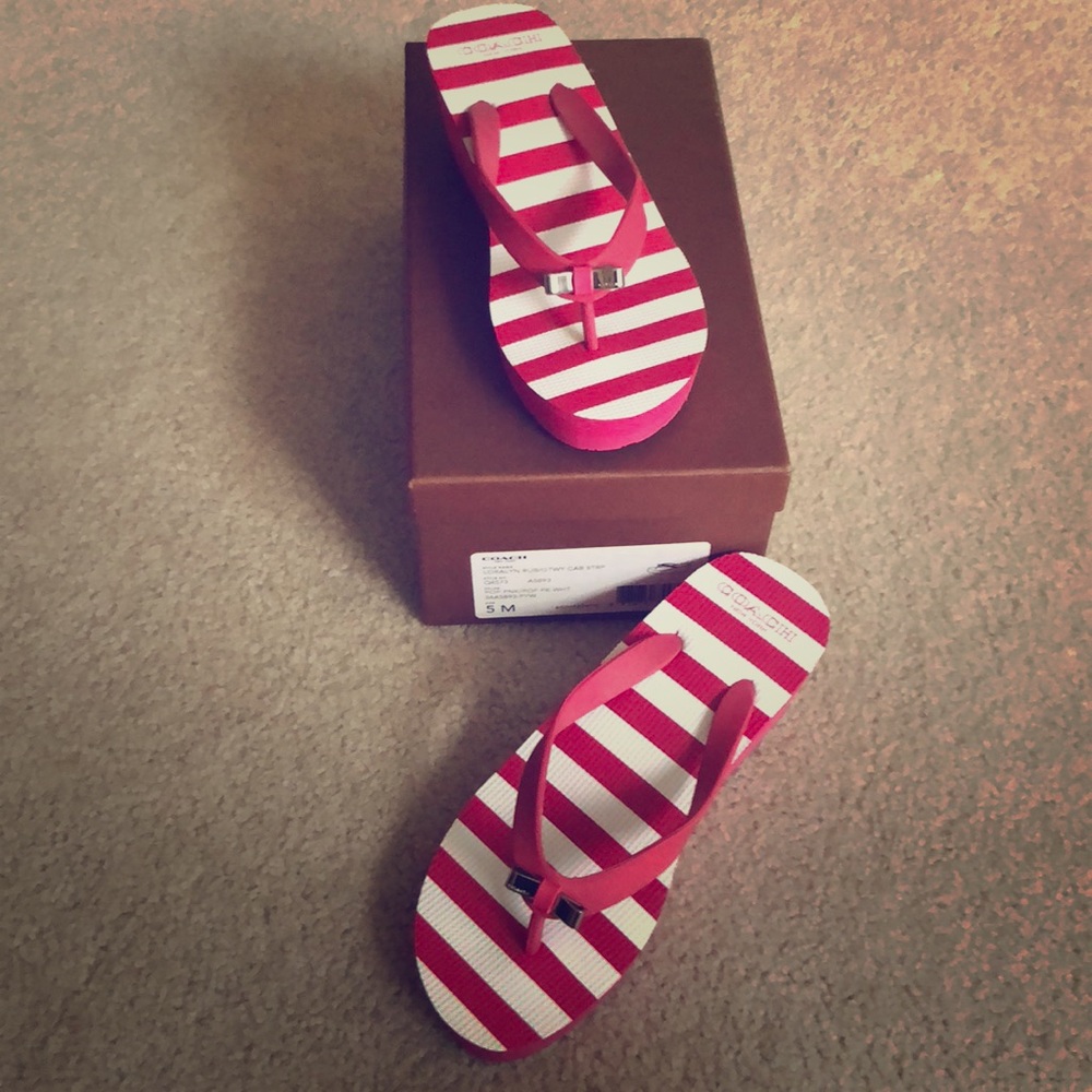 Brand new Coach flip flops!
